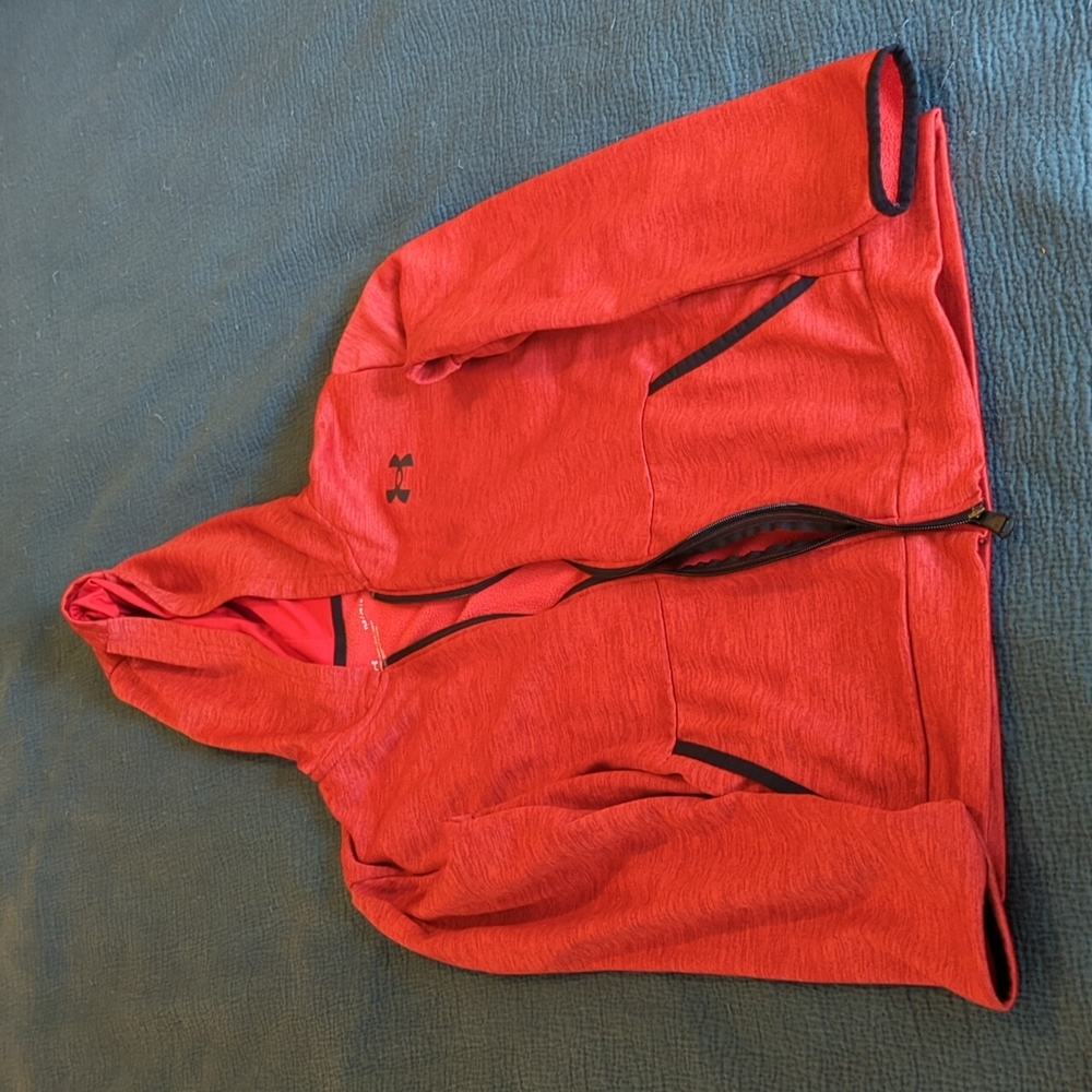 Youth large under armor red hoodie